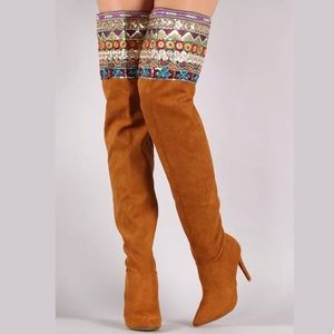 anne michelle thigh high boots
